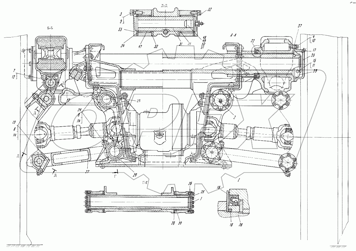 Подвеска колес задняя 7426-2910010
