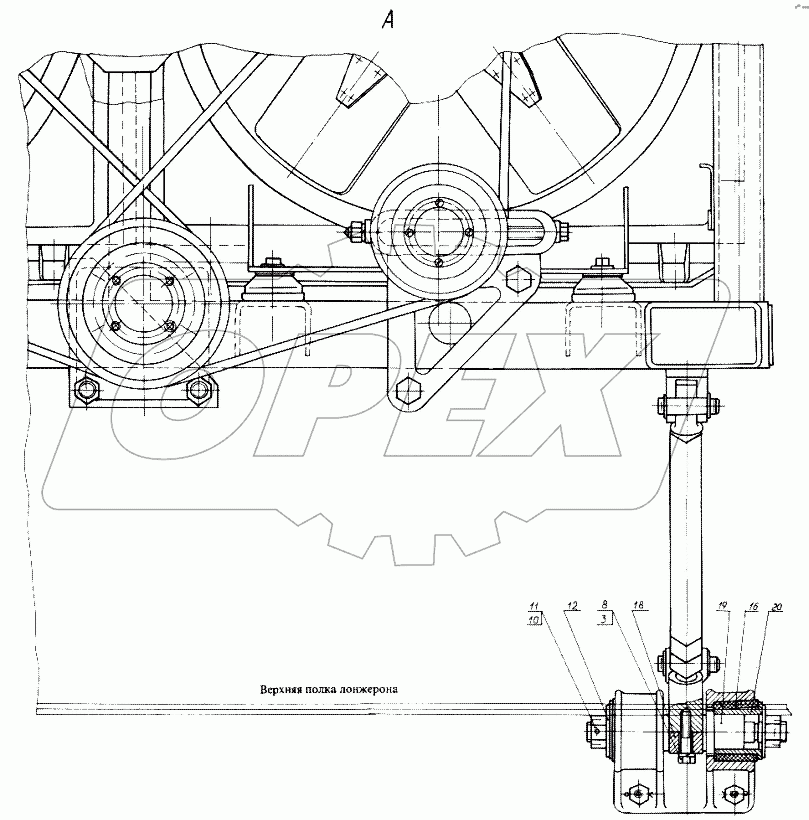 Установка балки радиаторов 7428-1300002
