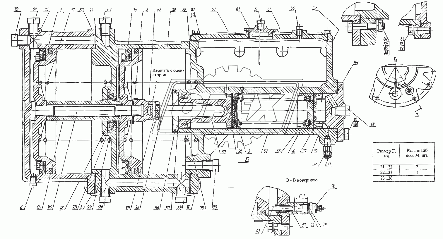 Цилиндр тормозной главный 7428-3505010