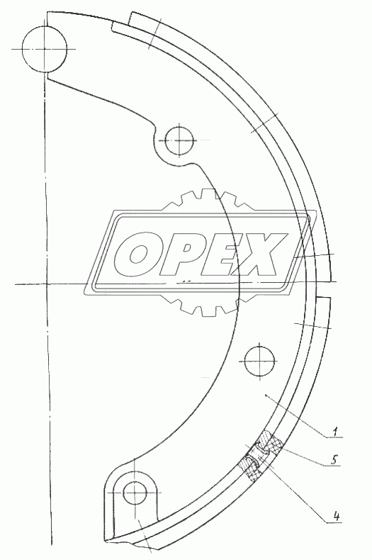 Колодка правая 7426-3507014