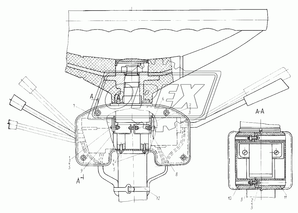 Установка переключателя 7428-3700020