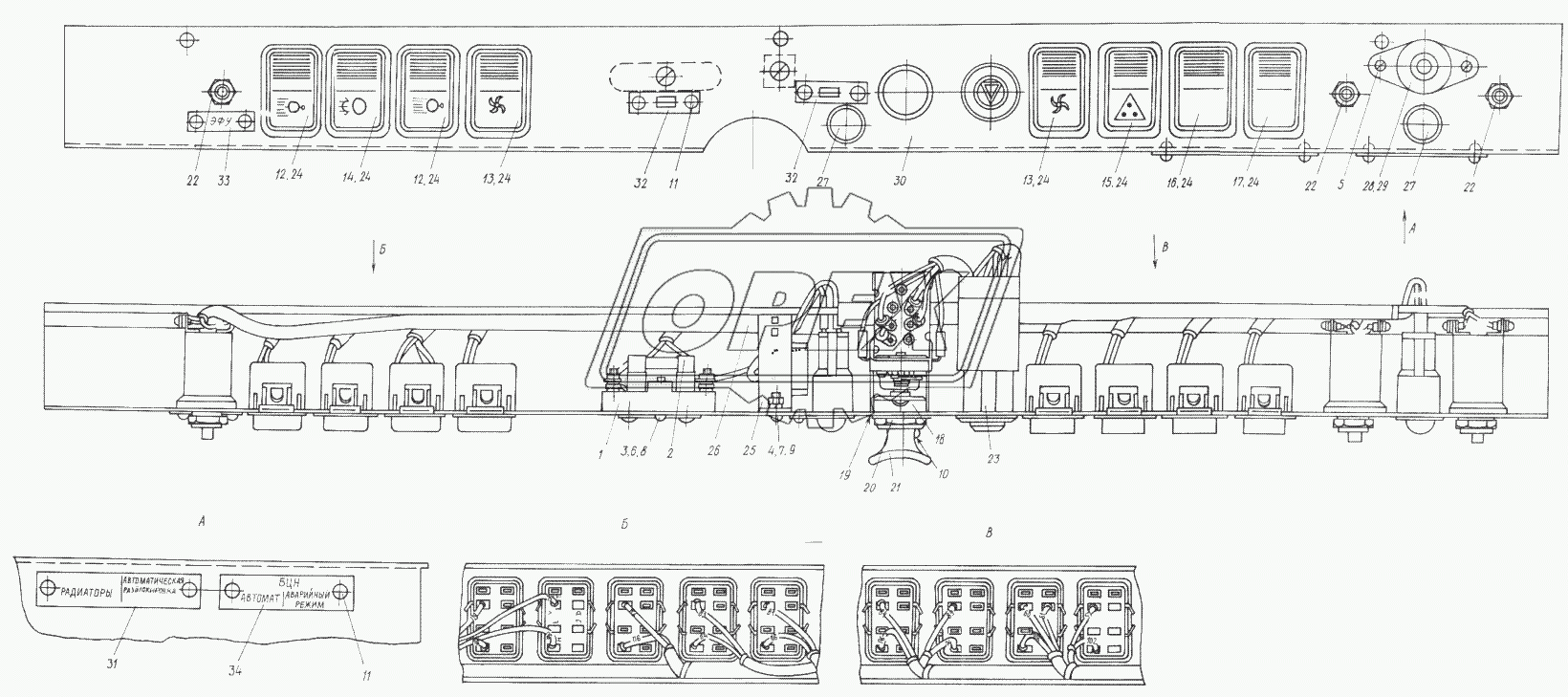 Щиток нижний 7427-3805022