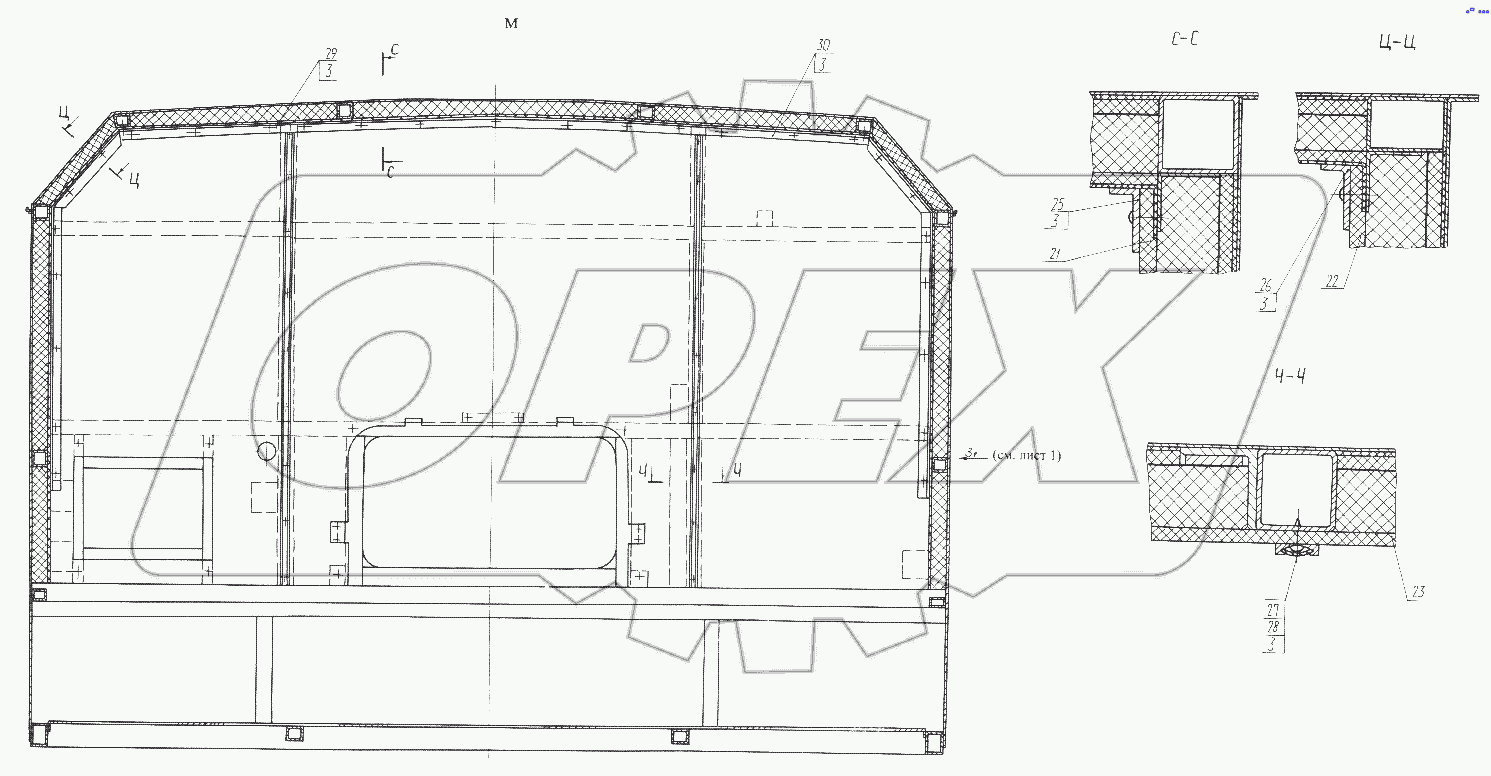 Кабина обитая и окрашенная 7428-5000012-10