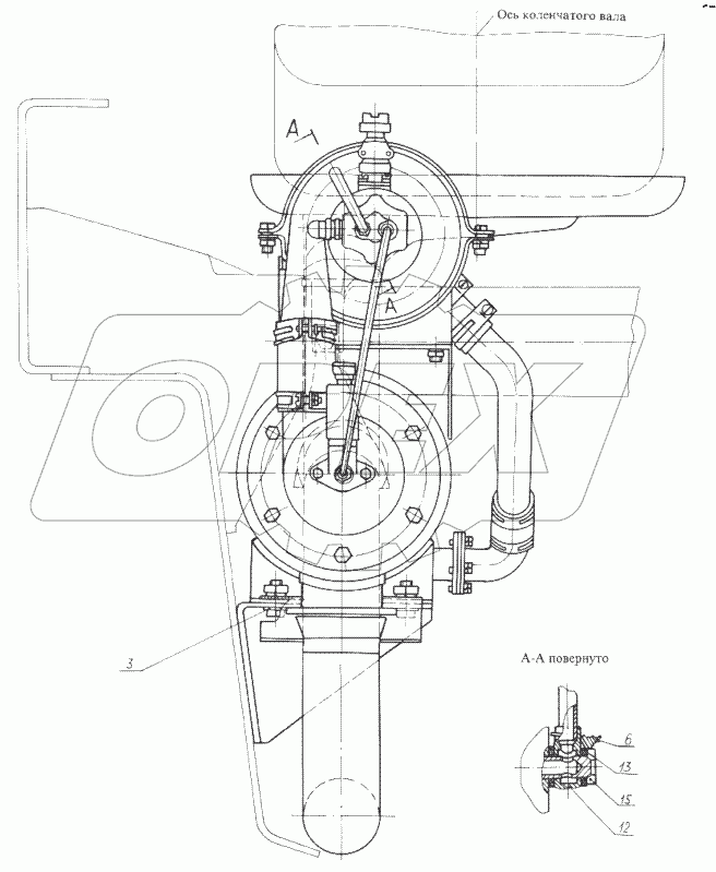 Установка подогревателя 7427-1015002