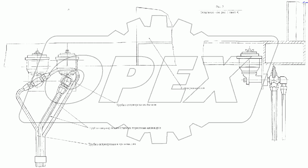 Система сапунирования агрегатов 7427-8005002