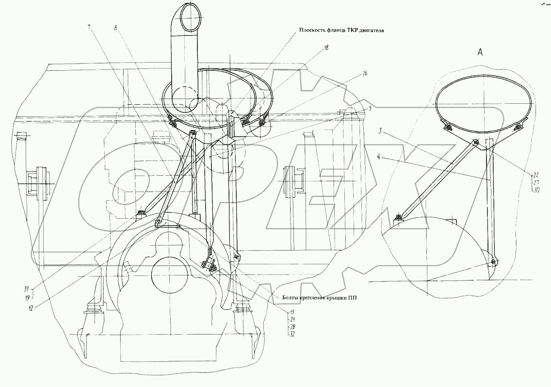 Система выпуска отработавших газов 7428-1200001-50