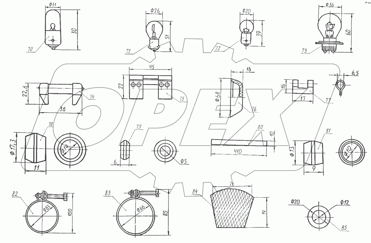 Комплект ЗИП-0 74281-3900002