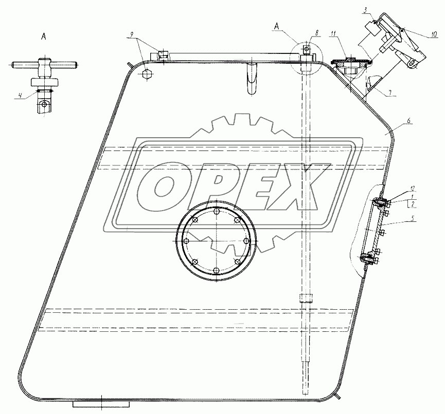 Бак топливный 7427-1101010-10