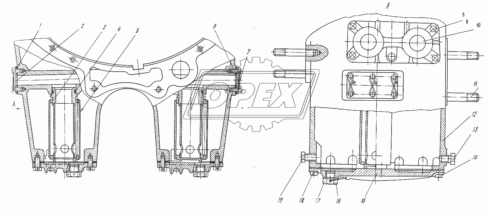 Картер коробки передач 535А-1511190-20