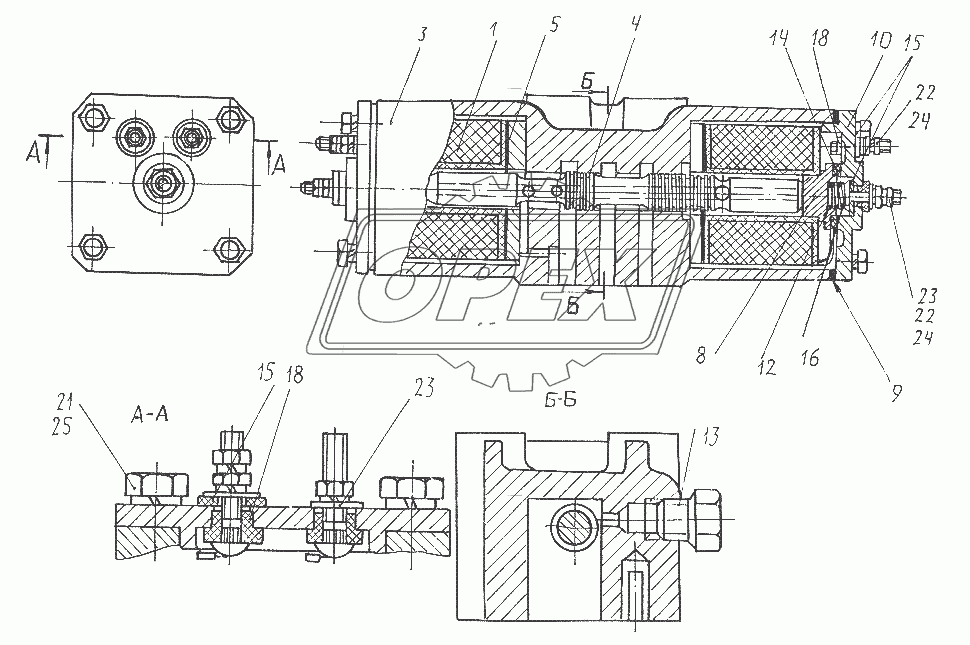 Механизм блокировки 535А-1512320-30