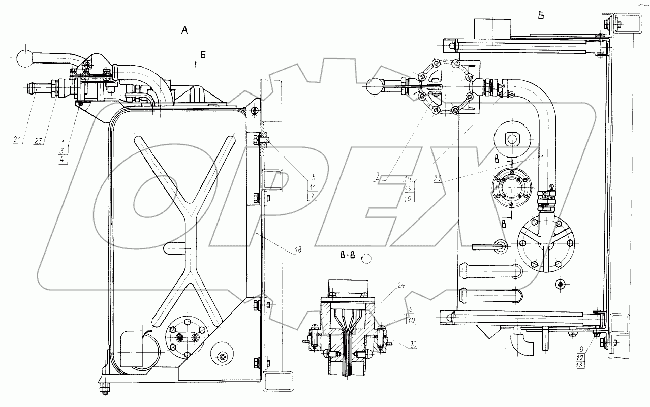 Установка дополнительного топливного бака 7427-1102002