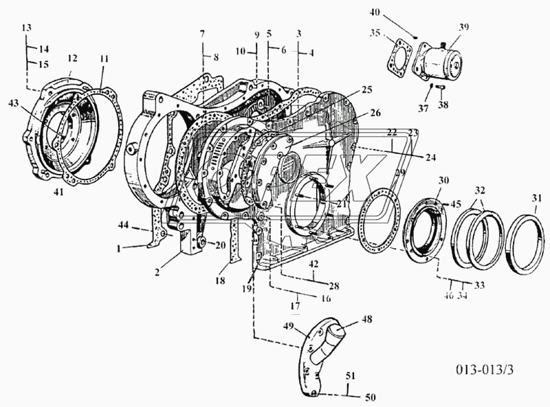 Картер распределительного механизма двигателя D10TSLL-160E2