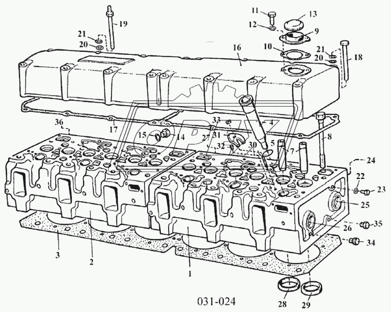 Головка цилиндров двигателя D10TSLL-160E2