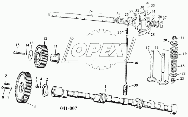 Газораспределительный механизм двигателя D10TSLL-160E2