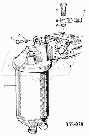 Фильтр тонкой очистки масла двигателя D10TSLL-160E2