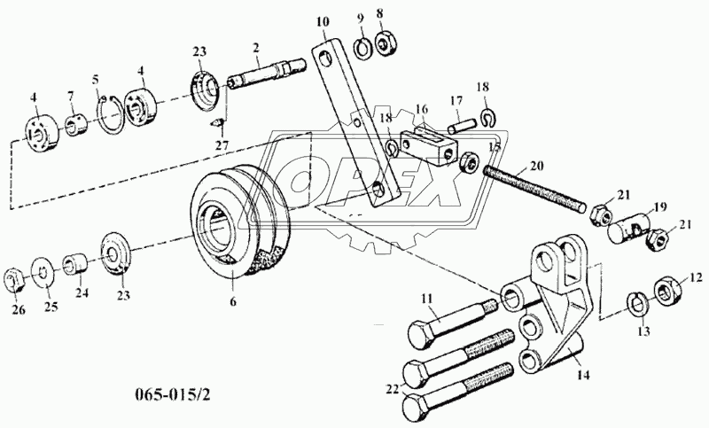 Натяжное устройство двигателя D10TSLL-160E2