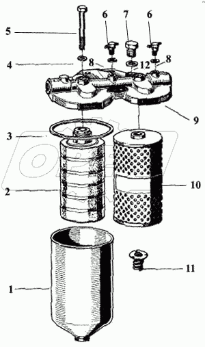 Фильтр тонкой очистки топлива двигателя D10TSLL-160E2