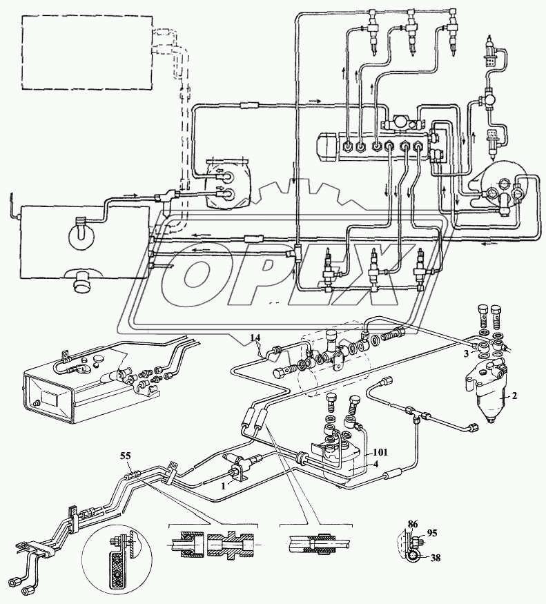 Система питания двигателя ЯМЗ-236НЕ и ЯМЗ-236А