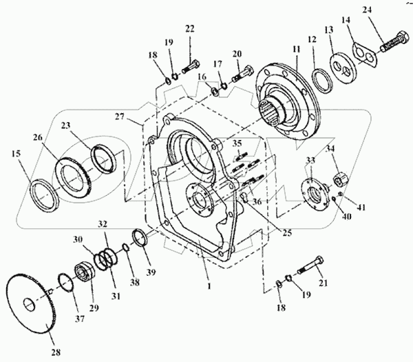 Механизм коробки передач (модель 52527)