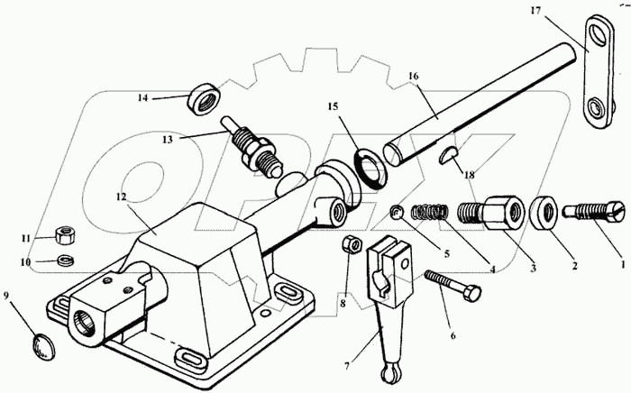 Механизм переключения передач (модели 52528, 52528А)