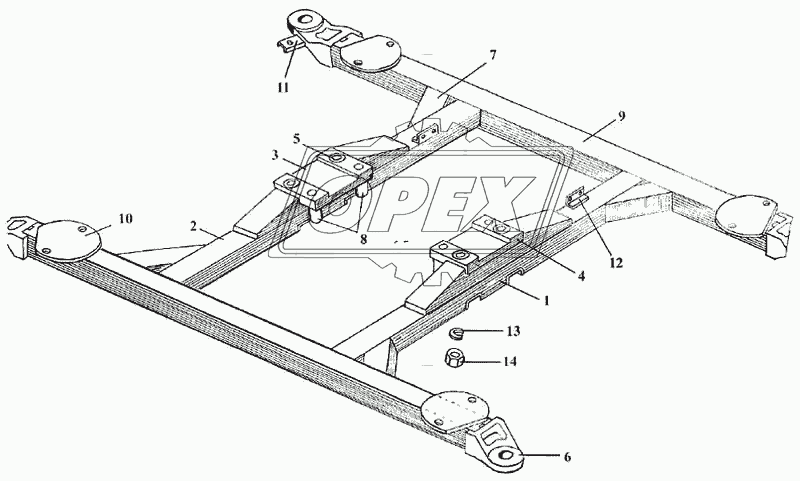 Реактивные штанги задней подвески