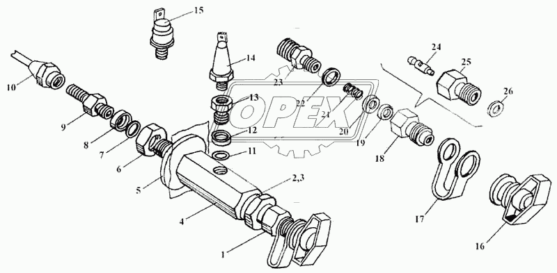 Клапан контрольного вывода