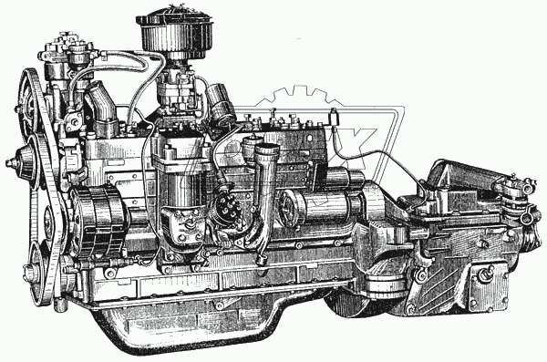 Двигатель автобуса ЛАЗ-695Б