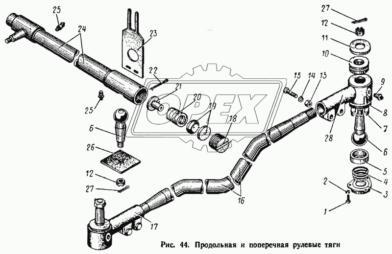 Продольная и поперечная рулевые тяги