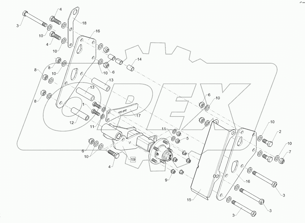 64710007 Wheel bracket