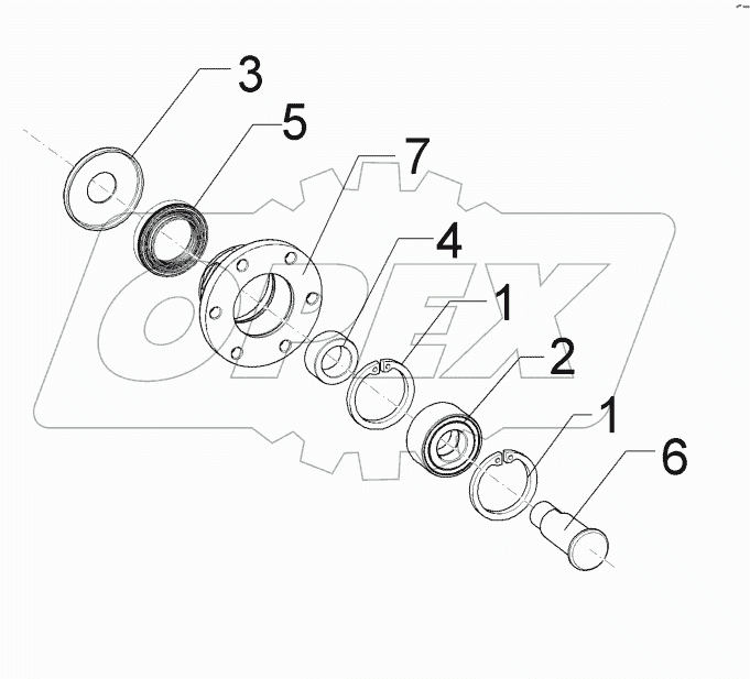 5554512 Bearing unit