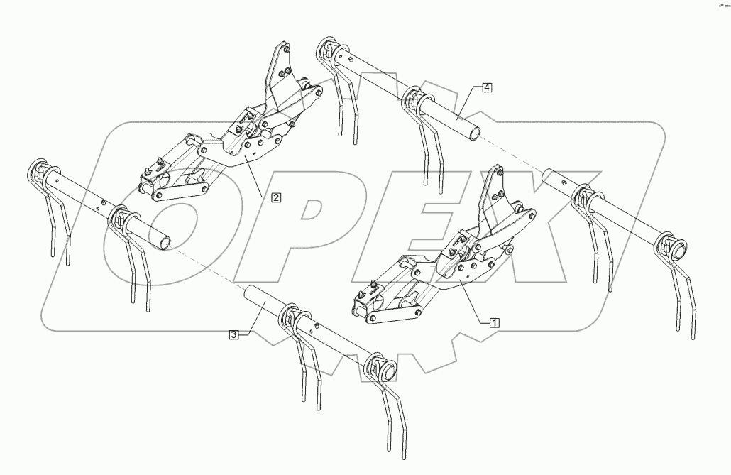 61210266 Straw harrow