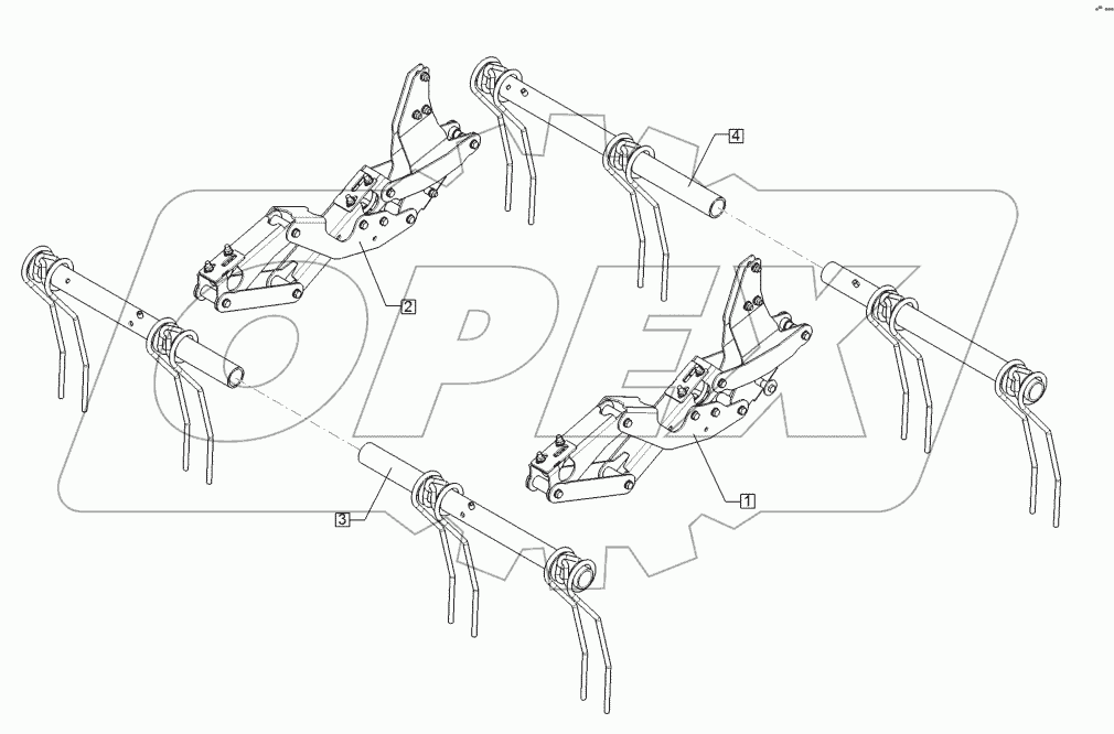 61210267 Straw harrow