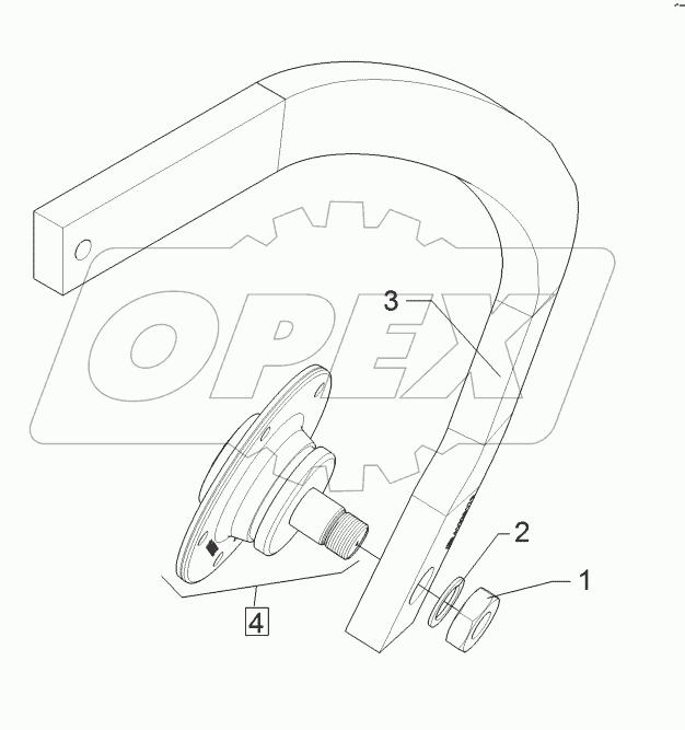 61220170 Stalk with bearing