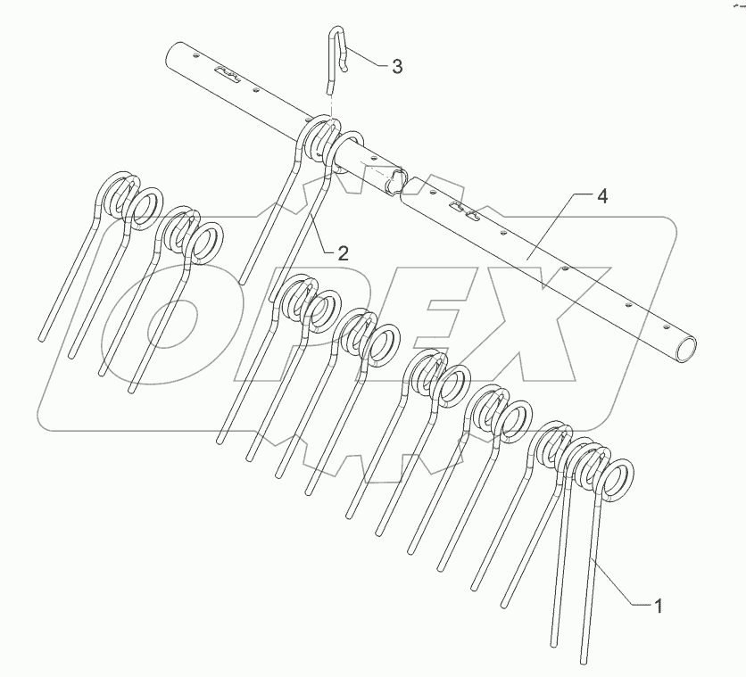 62210486 Rebound harrow