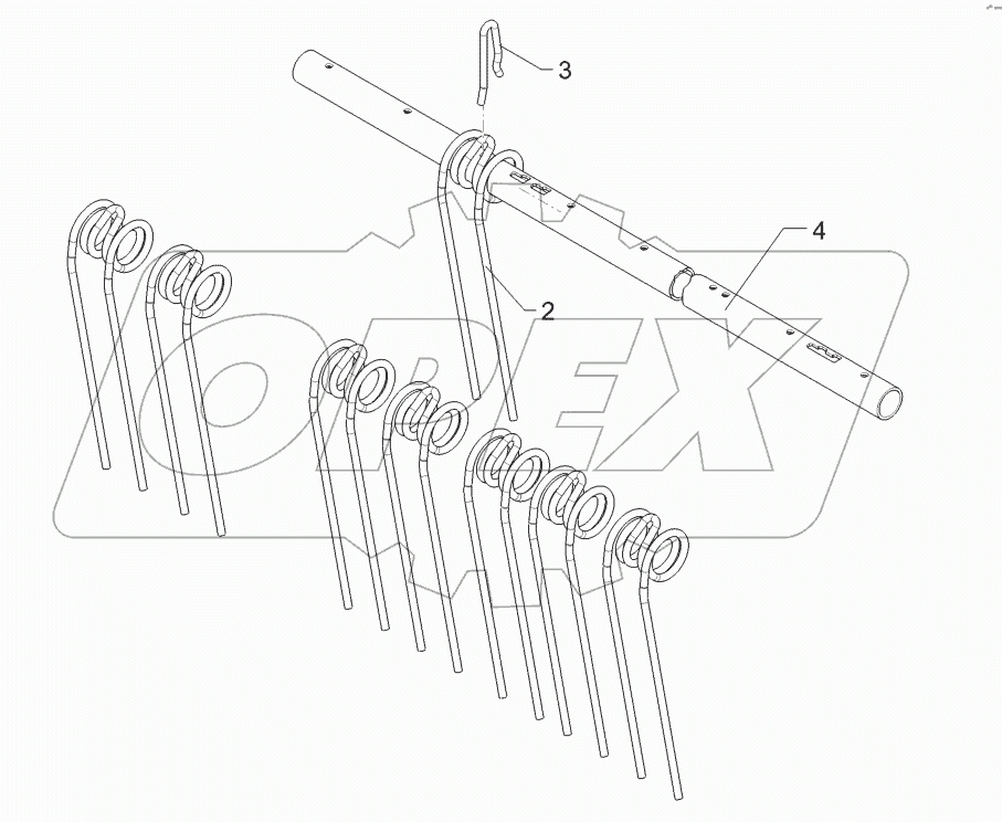 62210489 Levelling harrow