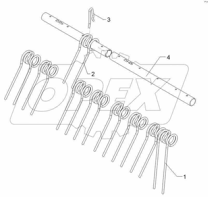 62210492 Rebound harrow