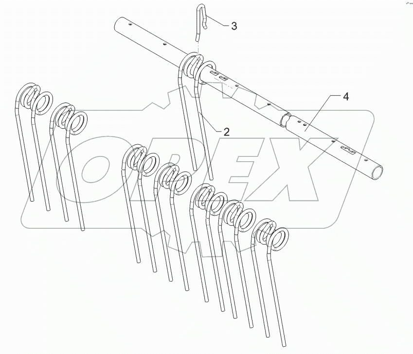 62210495 Rebound harrow