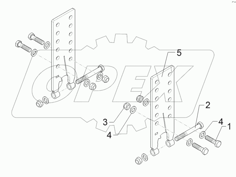 62210521 Rebound harrow adjustment