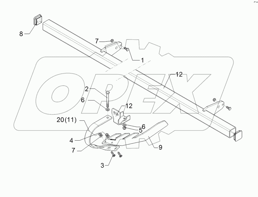 62210533 Levelling harrow