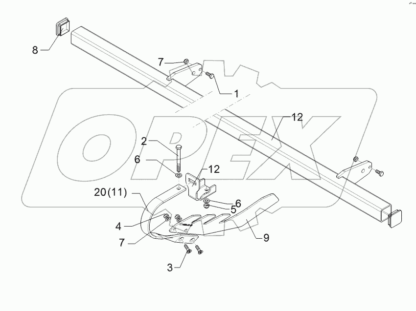 62210535 Levelling harrow