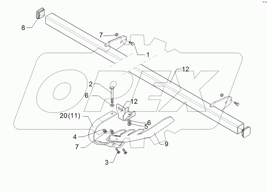 62210537 Levelling harrow