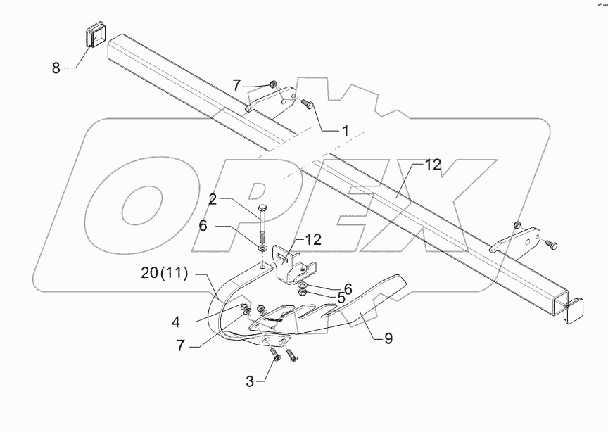 62210539 Levelling harrow