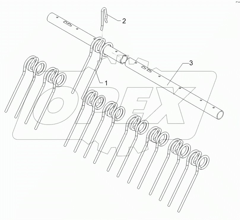 62210560 Rebound harrow