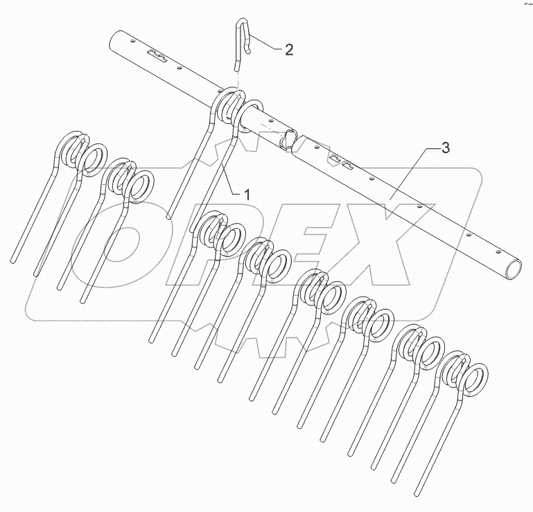 62210564 Rebound harrow