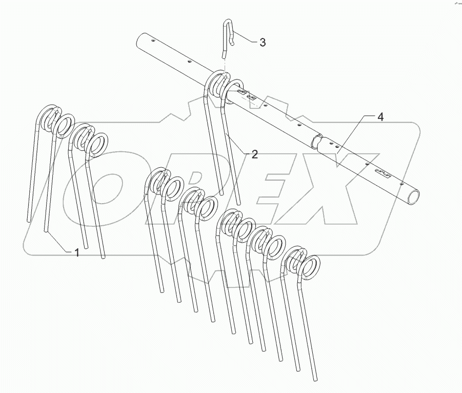 62210567 Rebound harrow