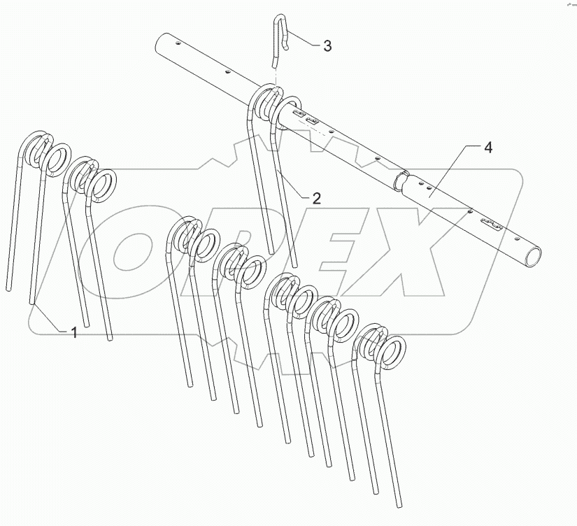 62210569 Rebound harrow