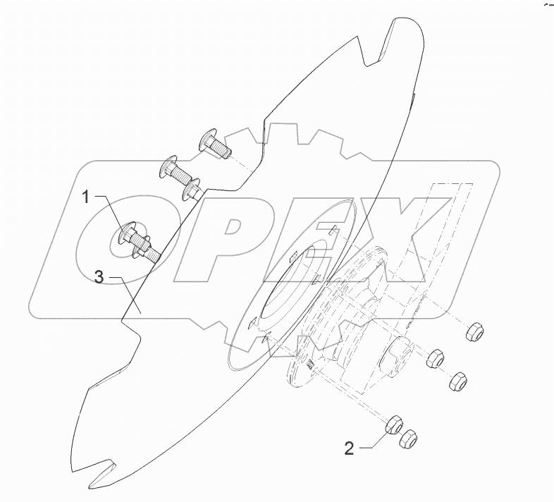 65710153 Concave disc