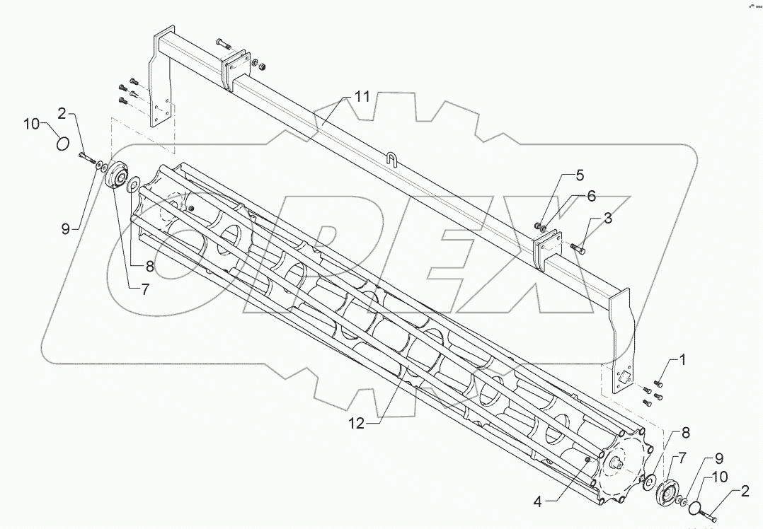 6227251 Tube bar roller
