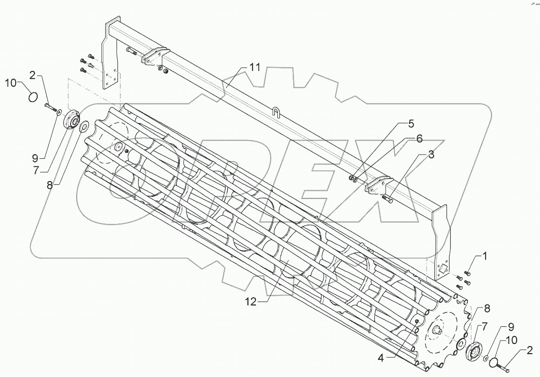 6227261 Tube bar roller