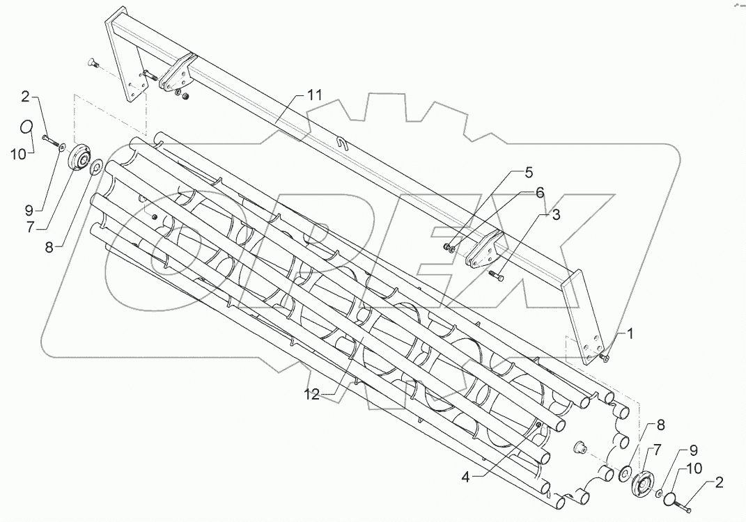 6227277 Tube bar roller